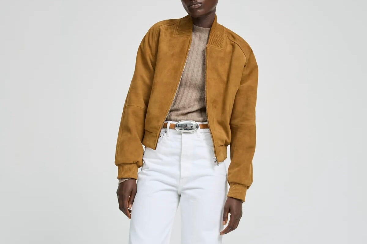 LAURENCE BRAS Lederbomberjacke "BOXE" natural