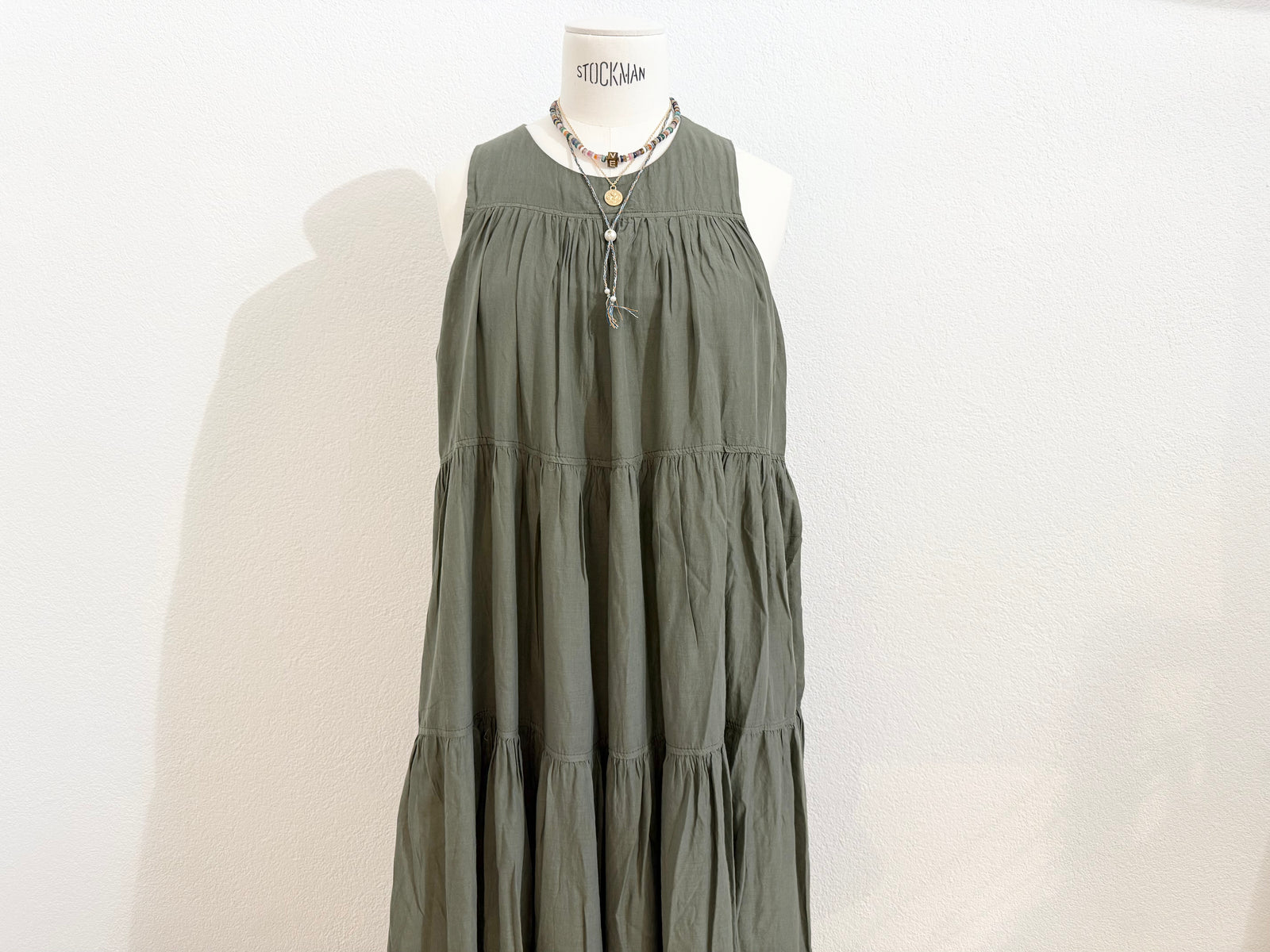 DEVOTION cotton dress "DEESSE" khaki (C)
