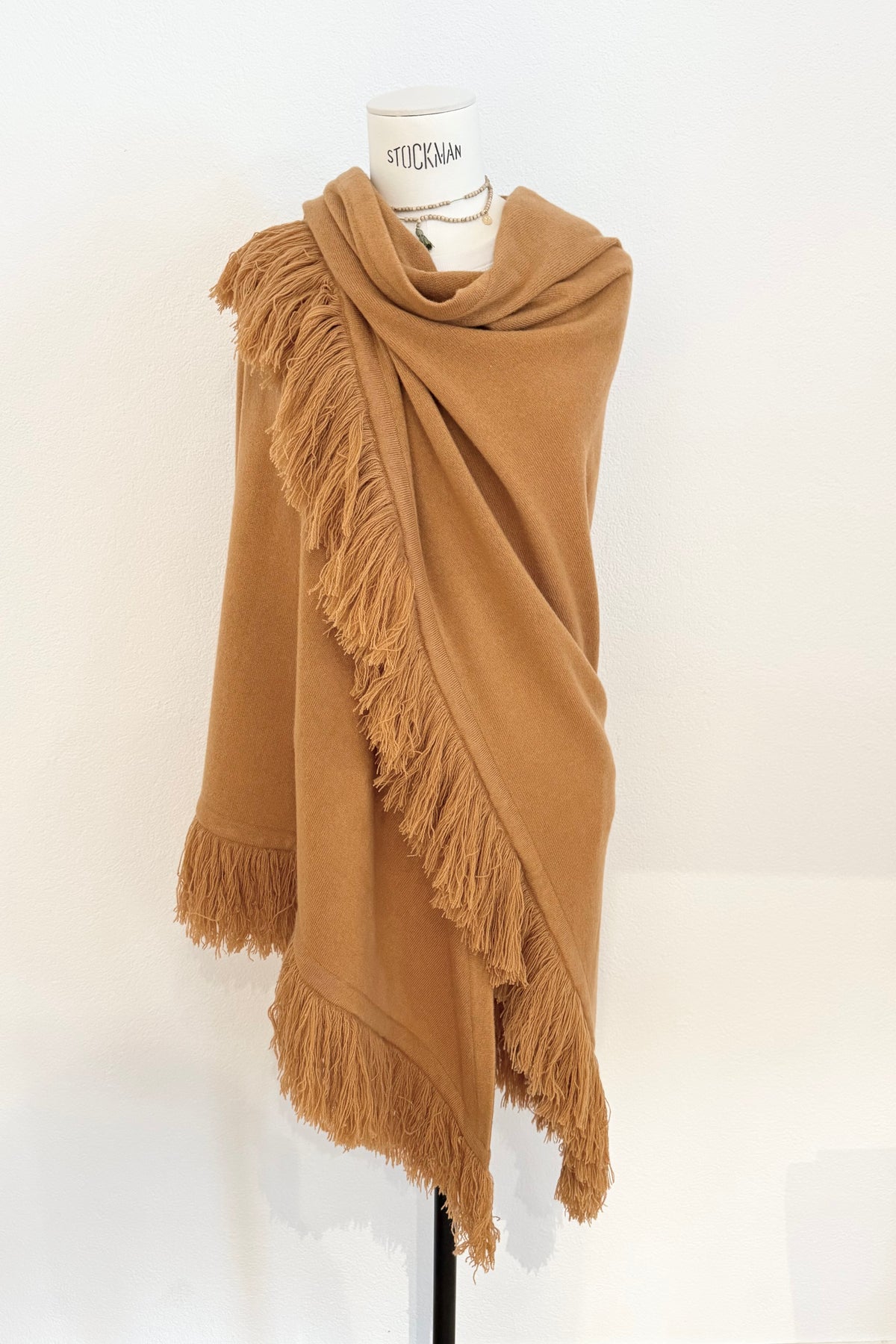 Choice by Réjane Rosenberger Cashmere Poncho burnt orange