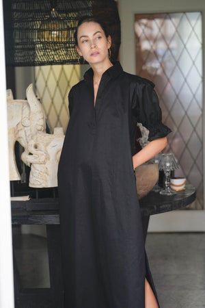 OWL Marrakech Long Shirtkleid "Reiki" schwarz