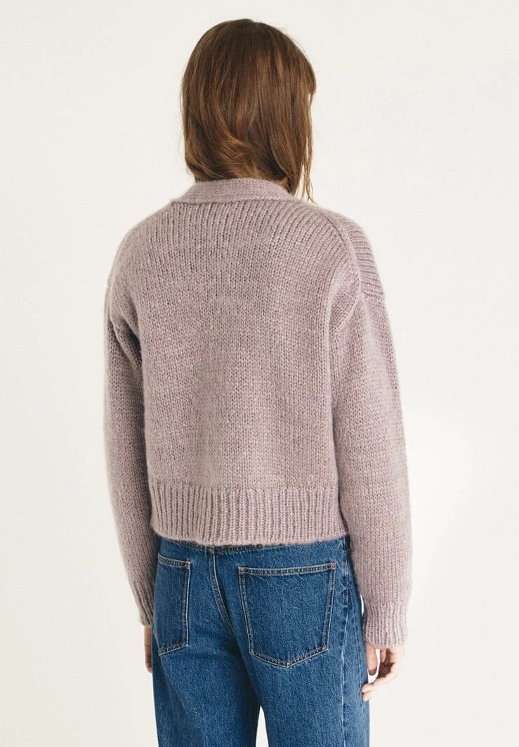 MASSCOB Cardigan "ISADORA" plum