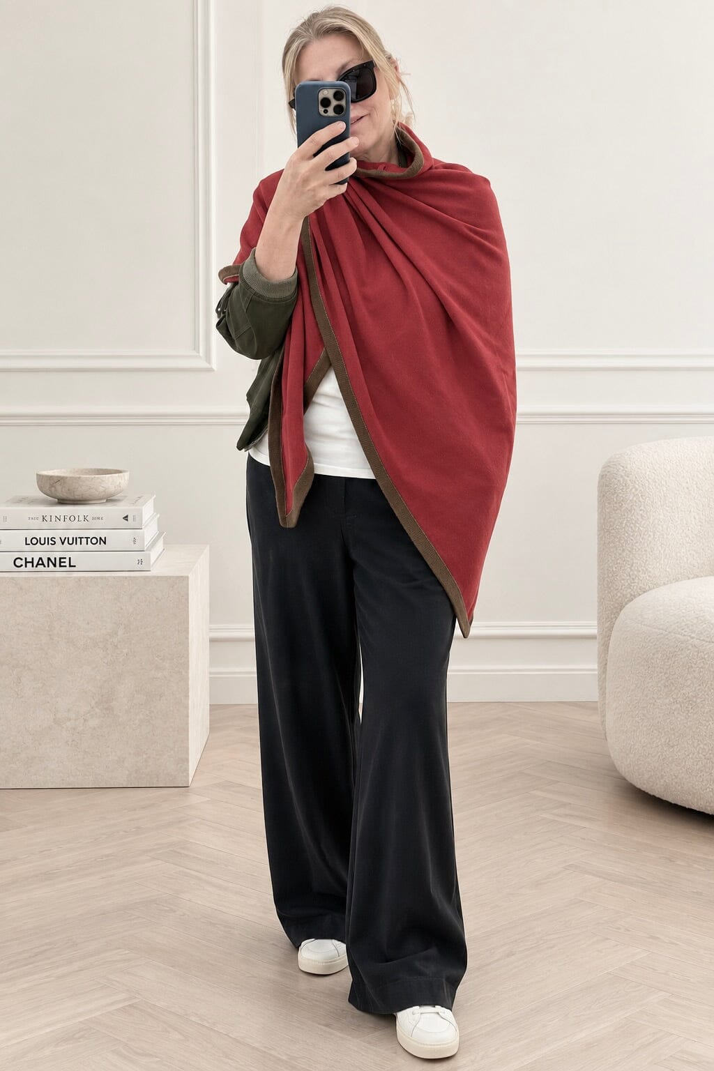 Choice by Réjane Rosenberger Cashmere Poncho grey