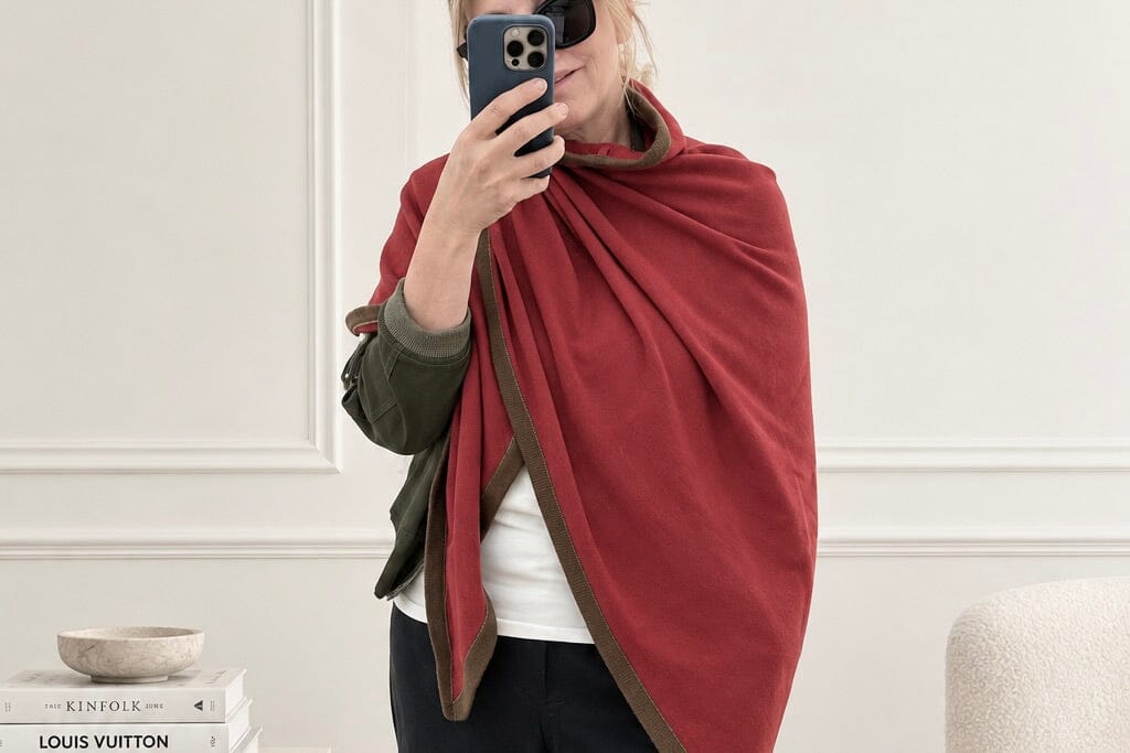 Choice by Réjane Rosenberger Cashmere Poncho grey
