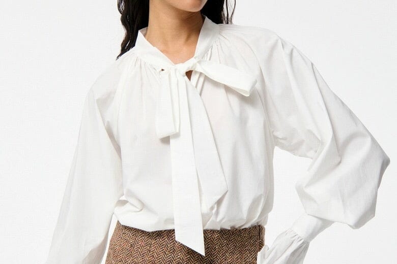 VANESSA BRUNO Baumwollbluse "FATIMA" weiss