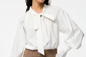 VANESSA BRUNO Baumwollbluse "FATIMA" weiss