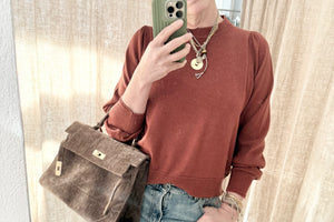 Choice by Réjane Rosenberger Wool/Cashmere Pullover "iris" rost