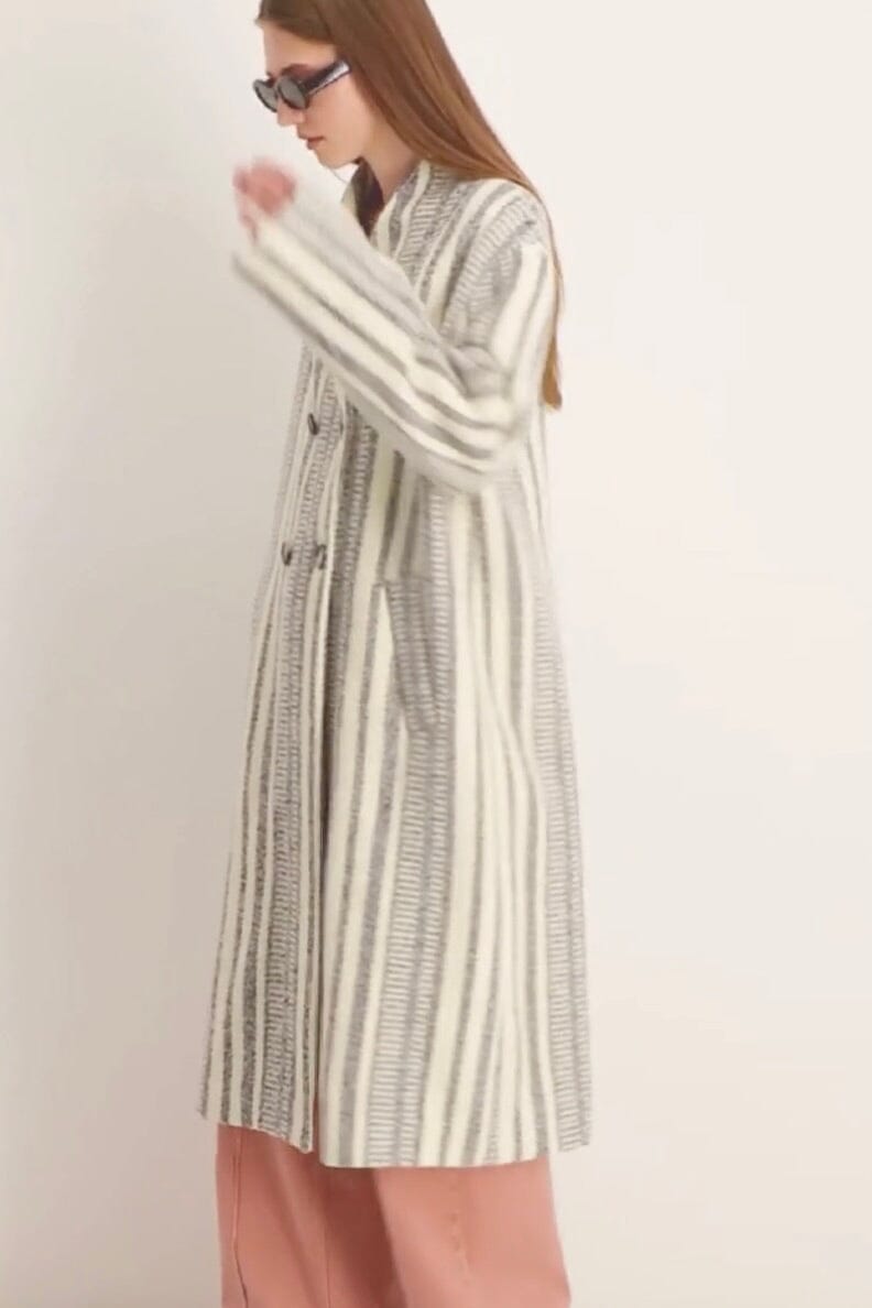 STELLA FOREST Wollmantel "FELIE" stripe