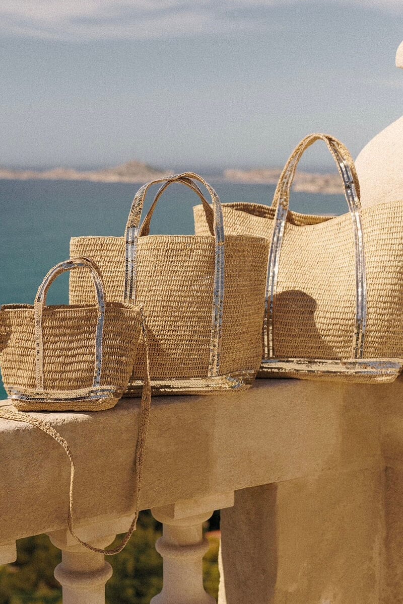 VANESSA BRUNO Raffia Basic Tote Size L