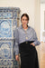 OWL Marrakech Baumwoll/Leinenbluse "Barbara" stripe