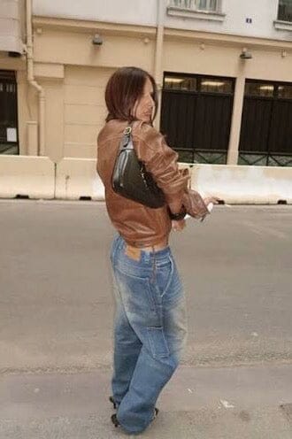 Super Soft Lederjacke "JOCELYNE" tan braun
