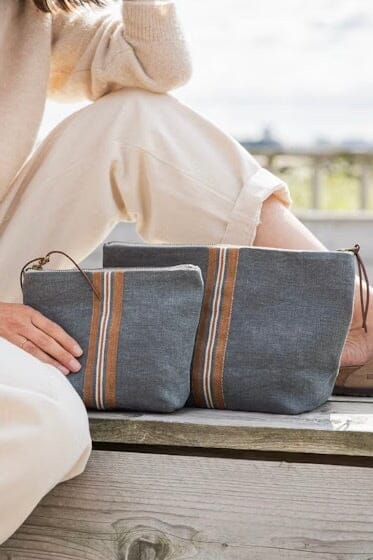 LEINEN toilet bag "JIL" cinnamon