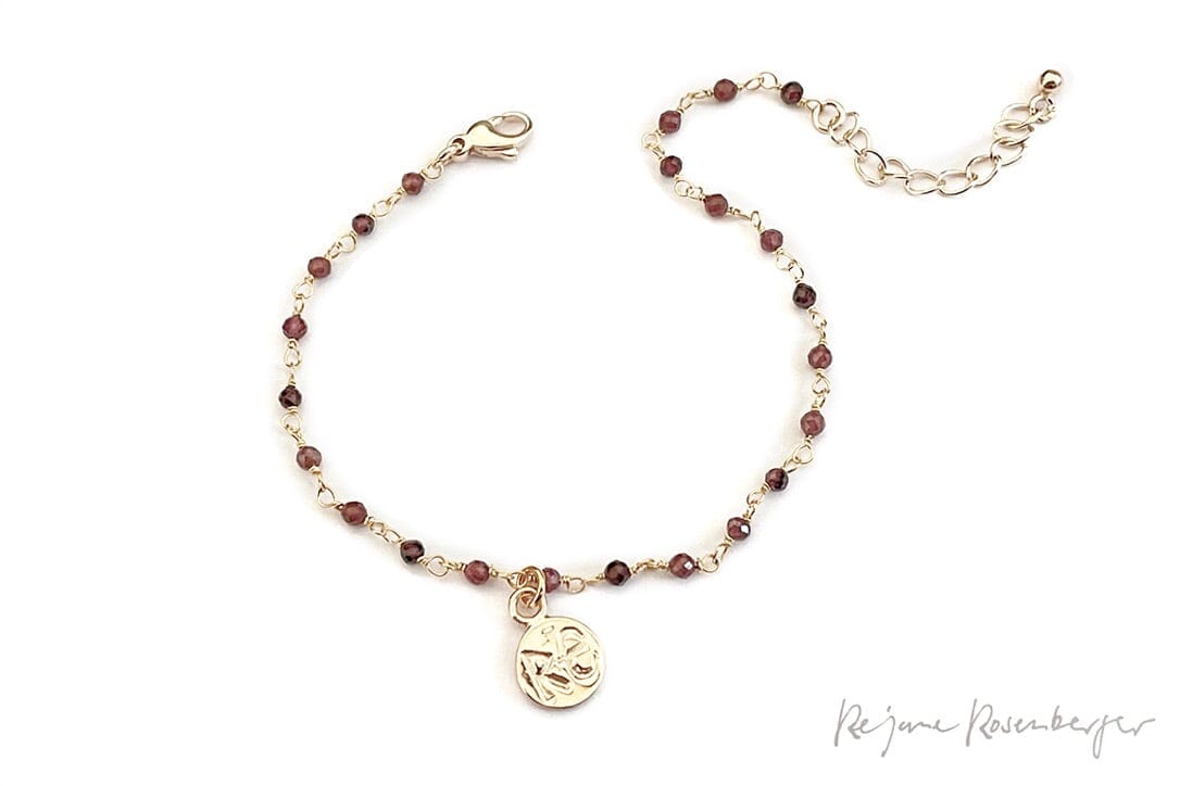 REJANE ROSENBERGER DESIGN Stein/Gold Armband "MY" div. Steine