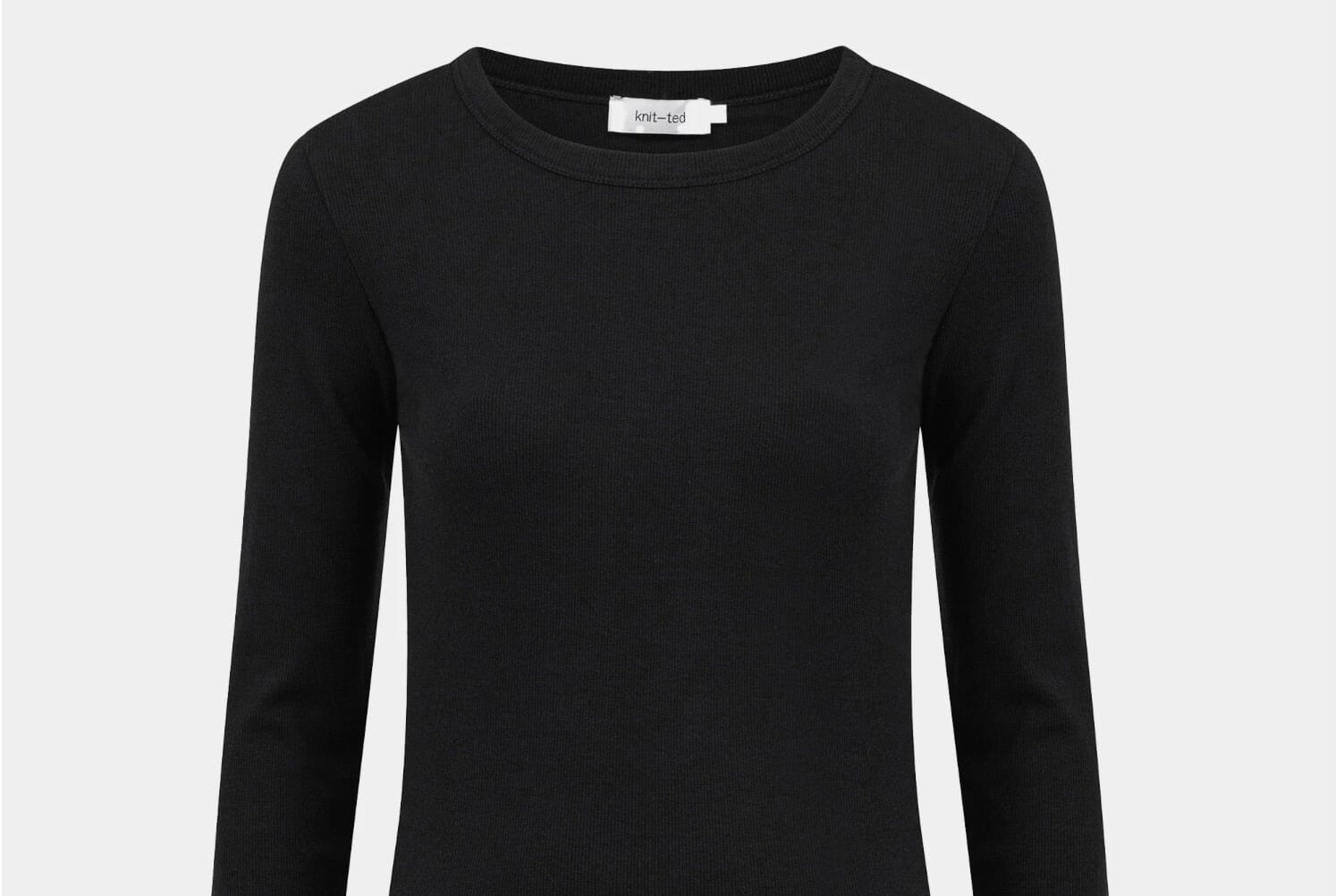 KNIT TED Roundneck Shirt "KALEY" schwarz