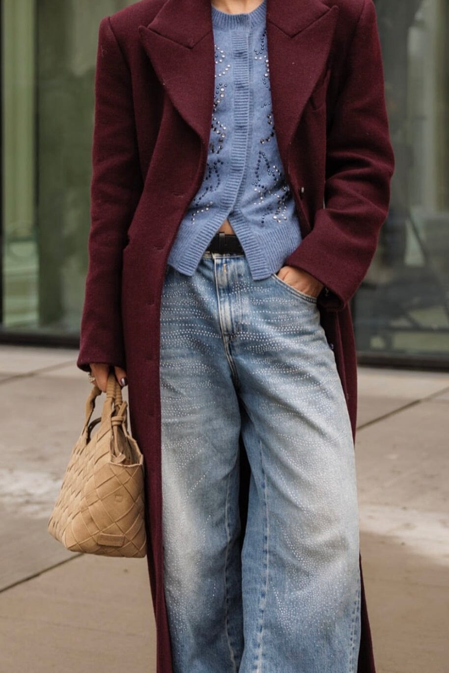 CALAJADE Leather shopper "MISU" MINI - black