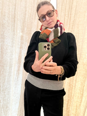 VELVET Strickschal multicolor