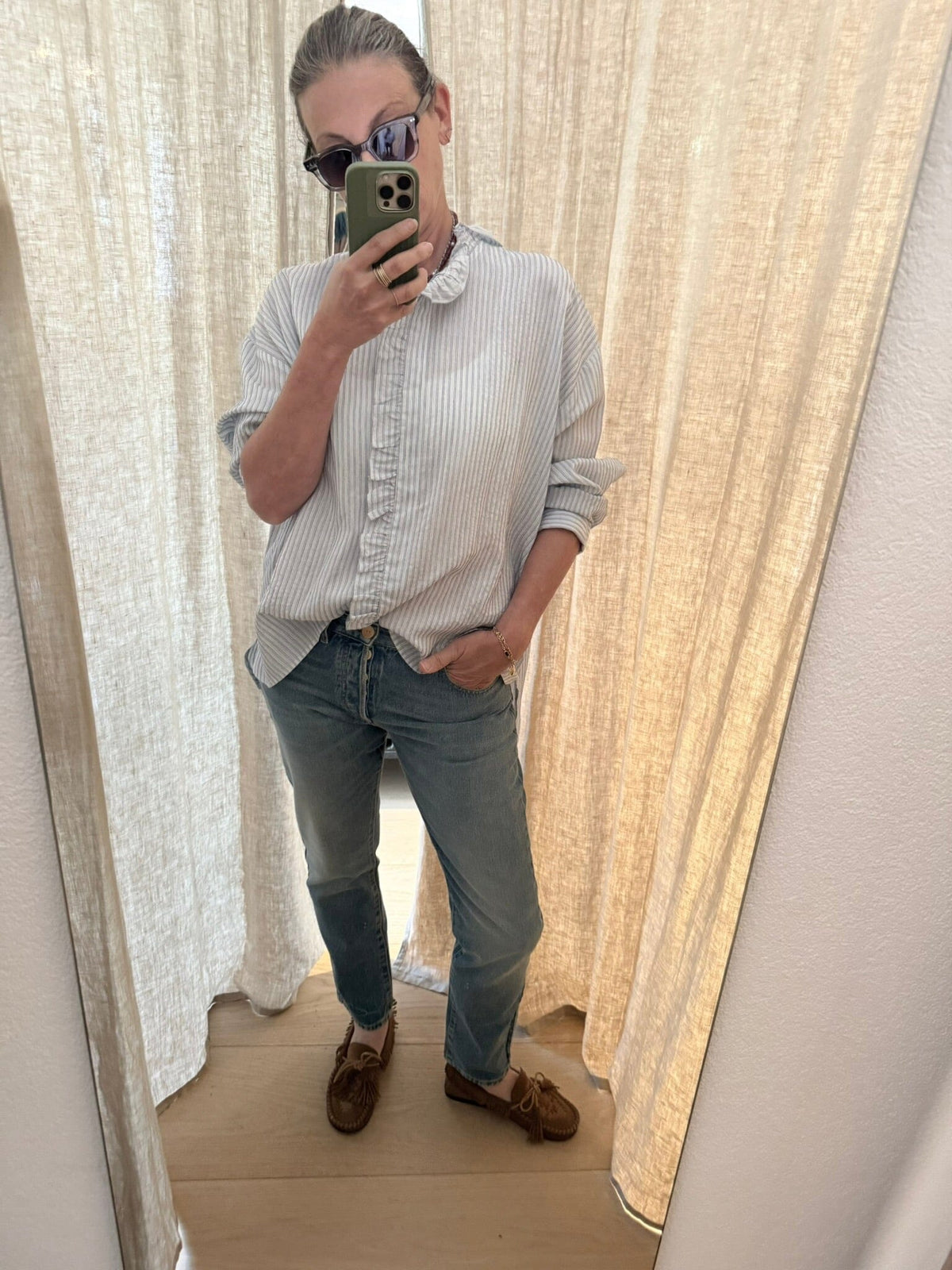 HAPPY HOUSE Le Pantalon - Jeans  "UNISEX" 10Y washed