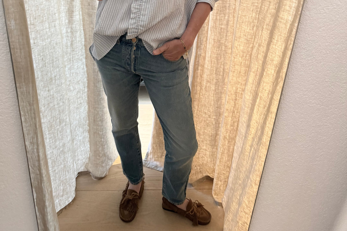 HAPPY HOUSE Le Pantalon - Jeans  "UNISEX" 10Y washed