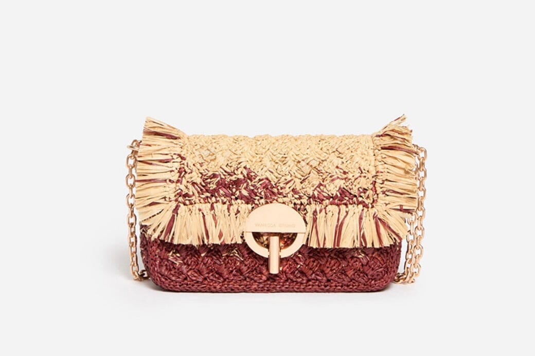 VANESSA BRUNO Raffiabag "Moon" nano