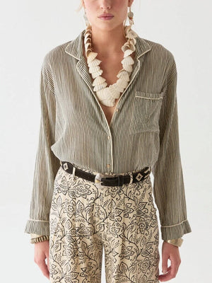 MAISON HOTEL Baumwollbluse "DODO" stripe