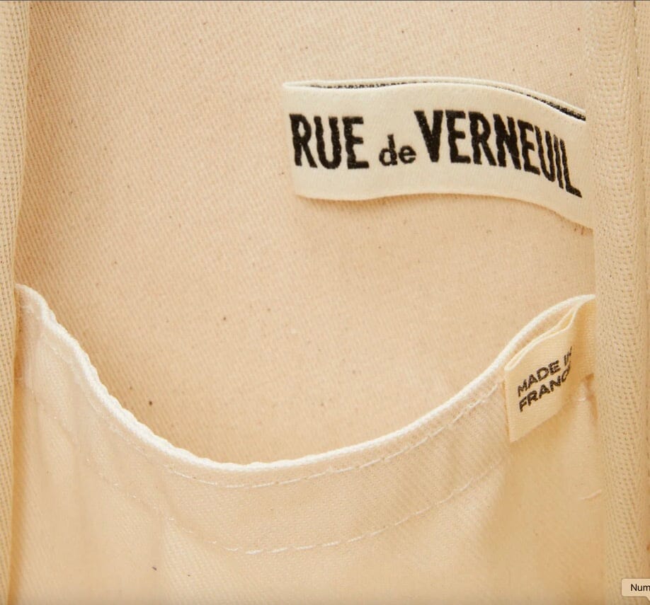 Flanneltasche "Traversée" medium chocolat