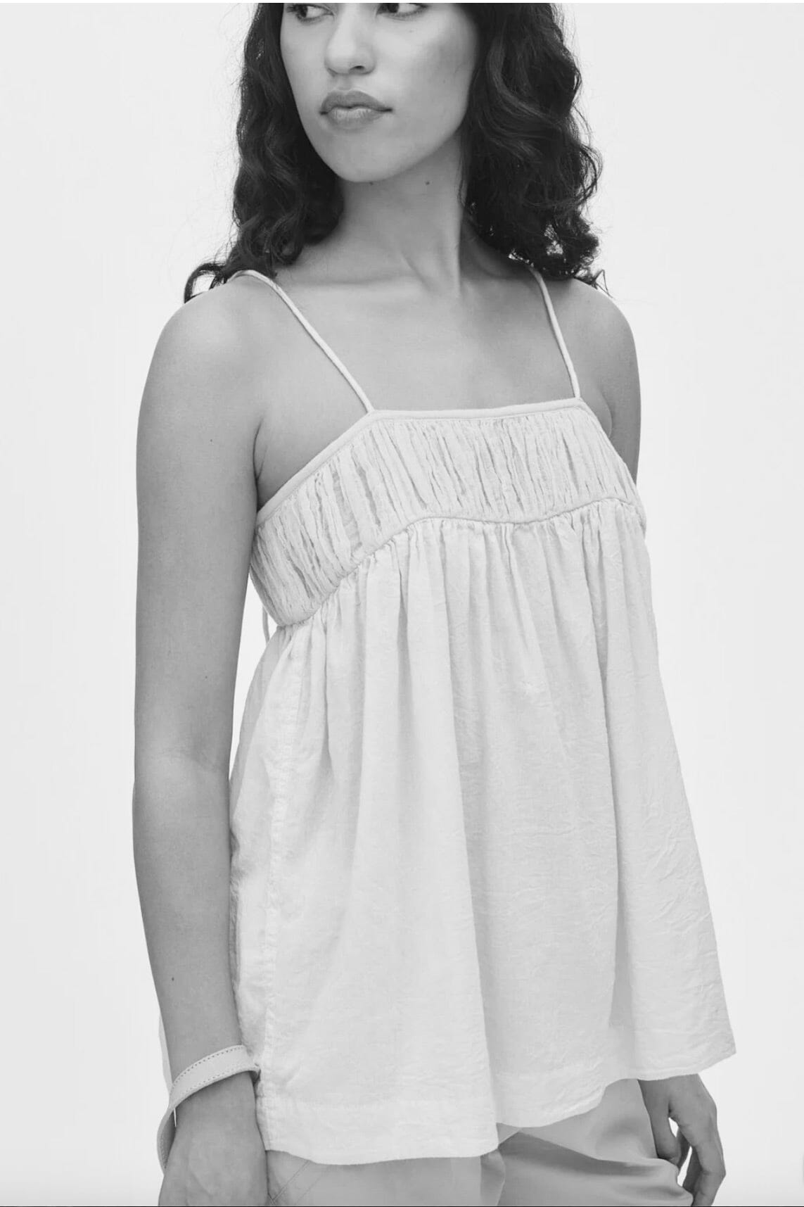 RABENS SALONER  Baumwolltop "DORTIE" weiss und boulder