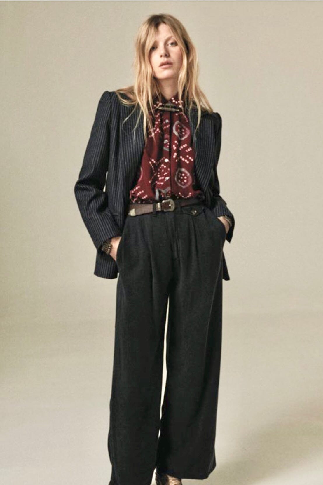 MAISON HOTEL Lyocellhose "KEATON" nocturne