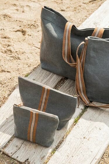 LEINEN toilet bag "JIL" cinnamon