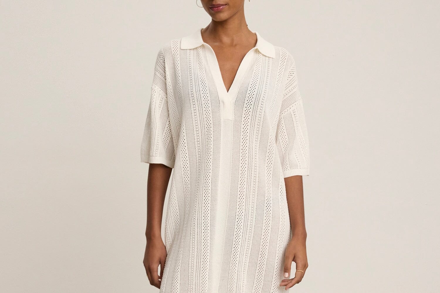 VELVET Baumwollkleid MILA07" off-white