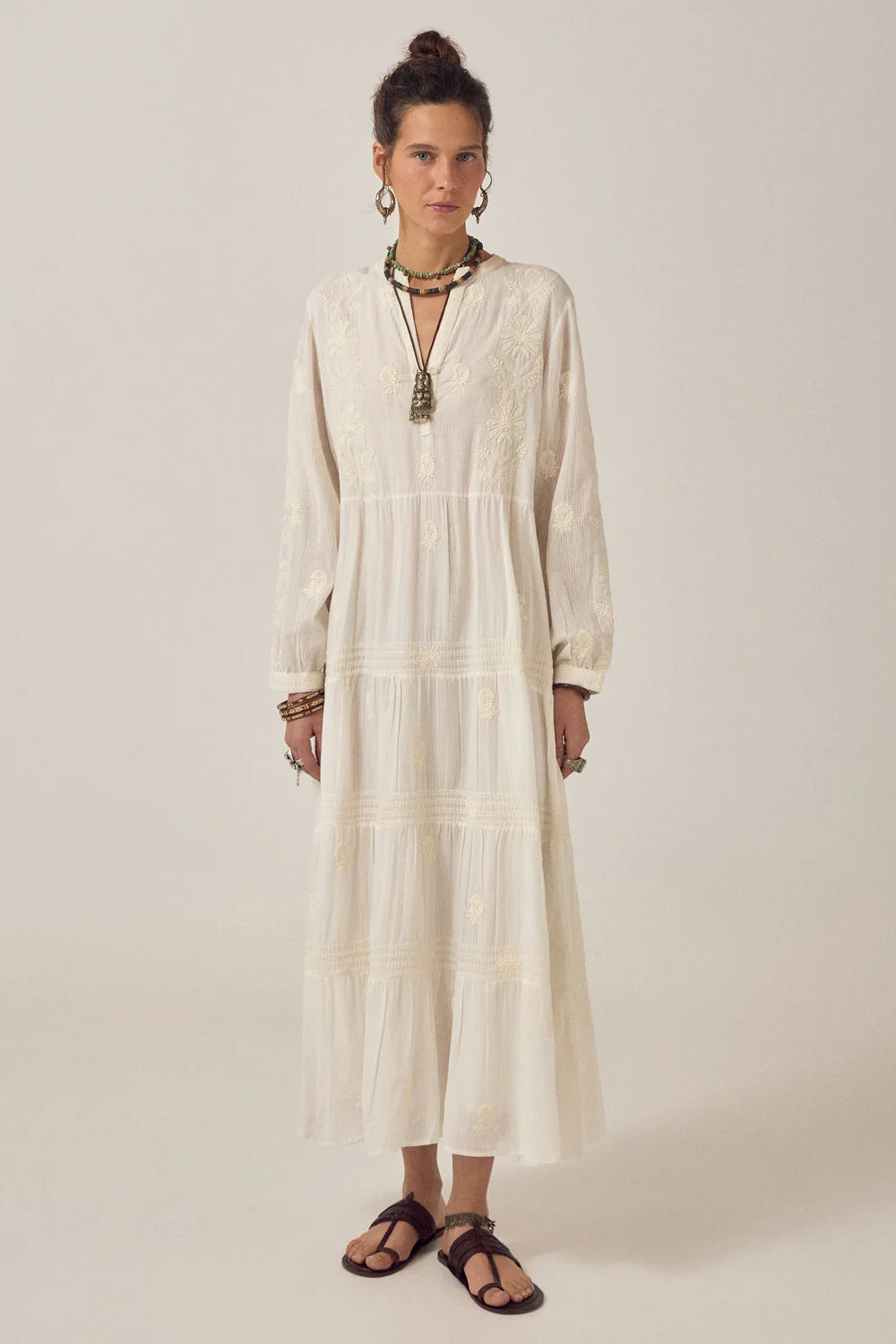 MAISON HOTEL Baumwollkleid "LALA" off-white