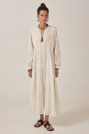 MAISON HOTEL Baumwollkleid "LALA" off-white