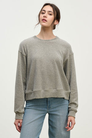 VELVET by Jenny Sweater "Halima" grau méliert