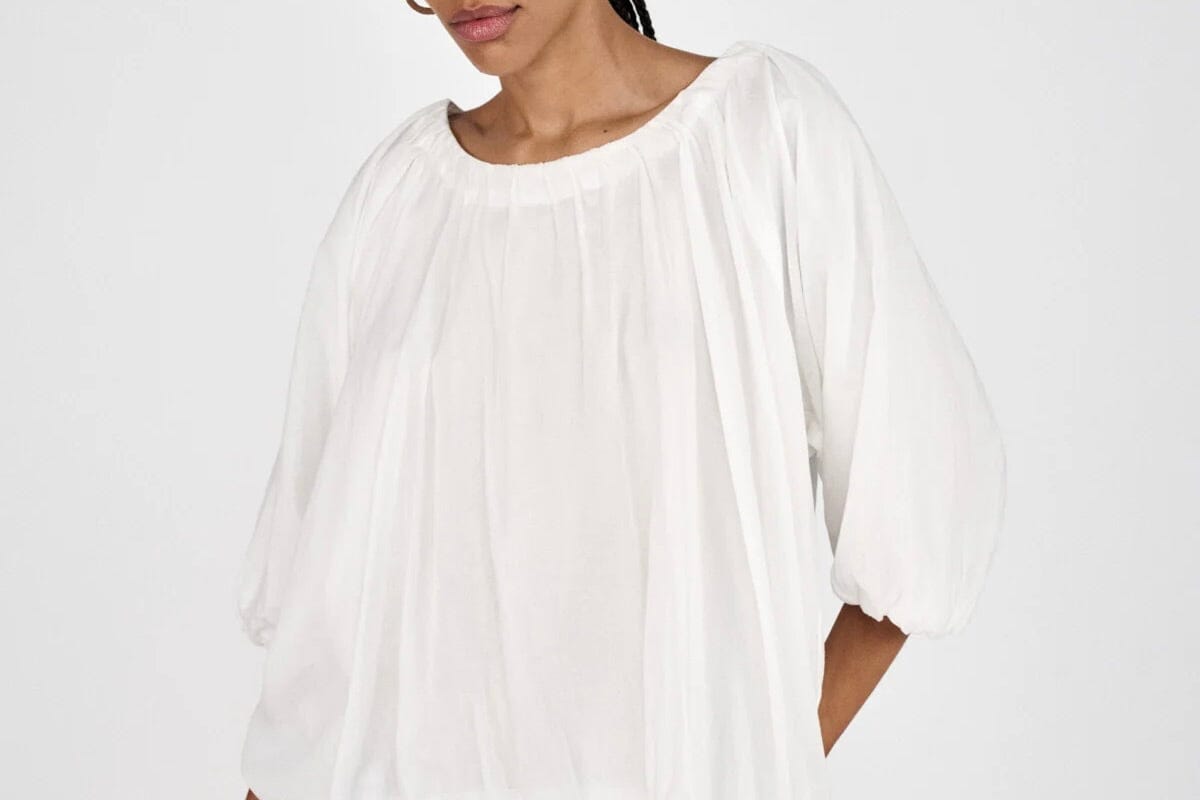 RABENS SALONER  Baumwollbluse "RACHELLE" weiss