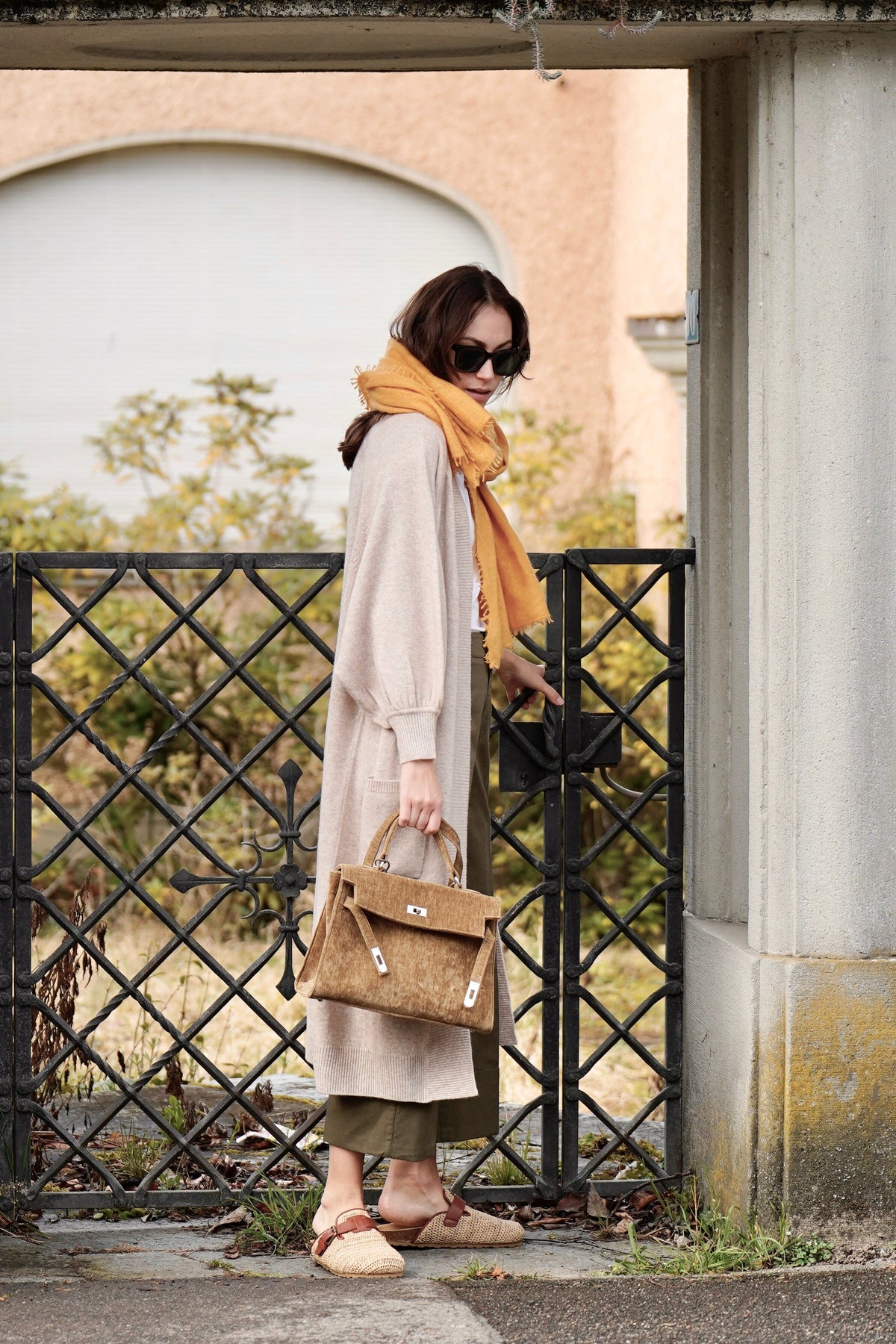 Choice by Réjane Rosenberger cashmere scarf antra (MS-222)
