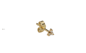 C'est Moi Jewels - Gelbgold Ohrring "Trinity"