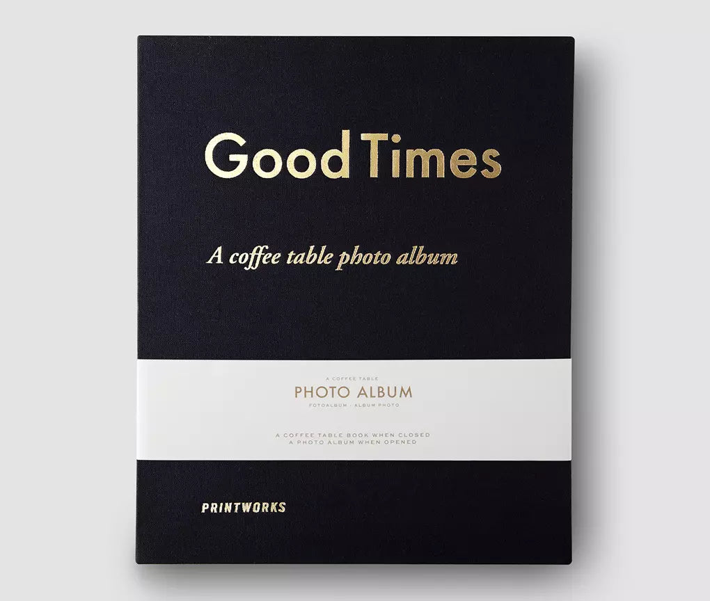PRINTWORKS Fotoalbum "GOOD TIMES" schwarz