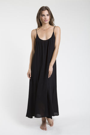 9seed - Tulum Cover- up Dress - schwarz