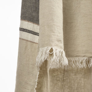 Linen towel or table runner "Beeswax" 110x180