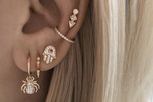 C'est Moi Jewels - Gelbgold Ohrring "Trinity"