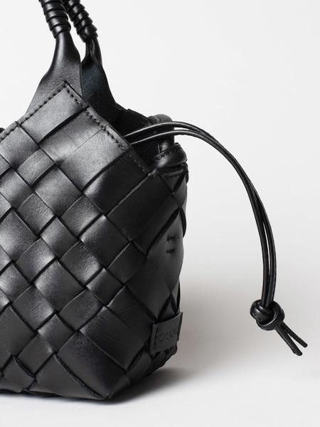 CALAJADE Leather shopper "MISU" MINI - black