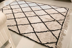 HK Living Cotton Teppich "Diamond" (120x180)