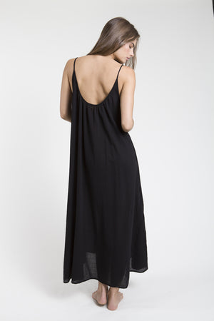 9seed - Tulum Cover- up Dress - schwarz