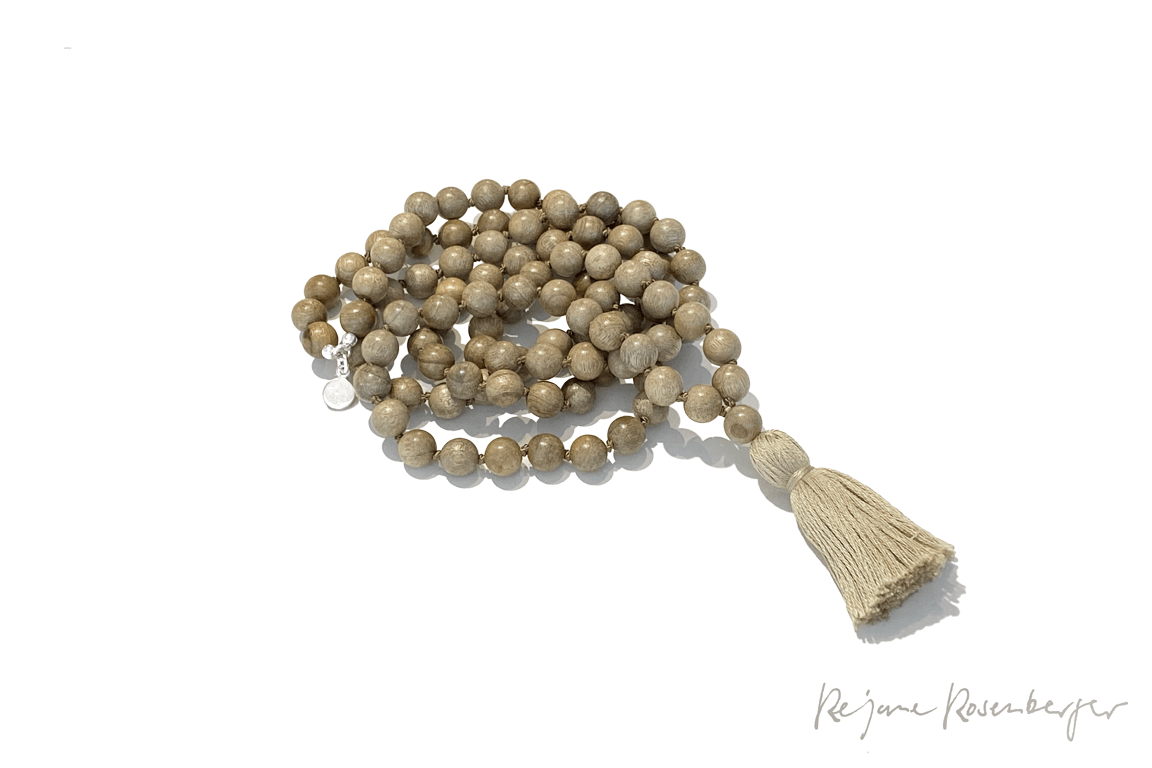 REJANE ROSENBERGER DESIGN Wooden Mala "KIRA" ash wood