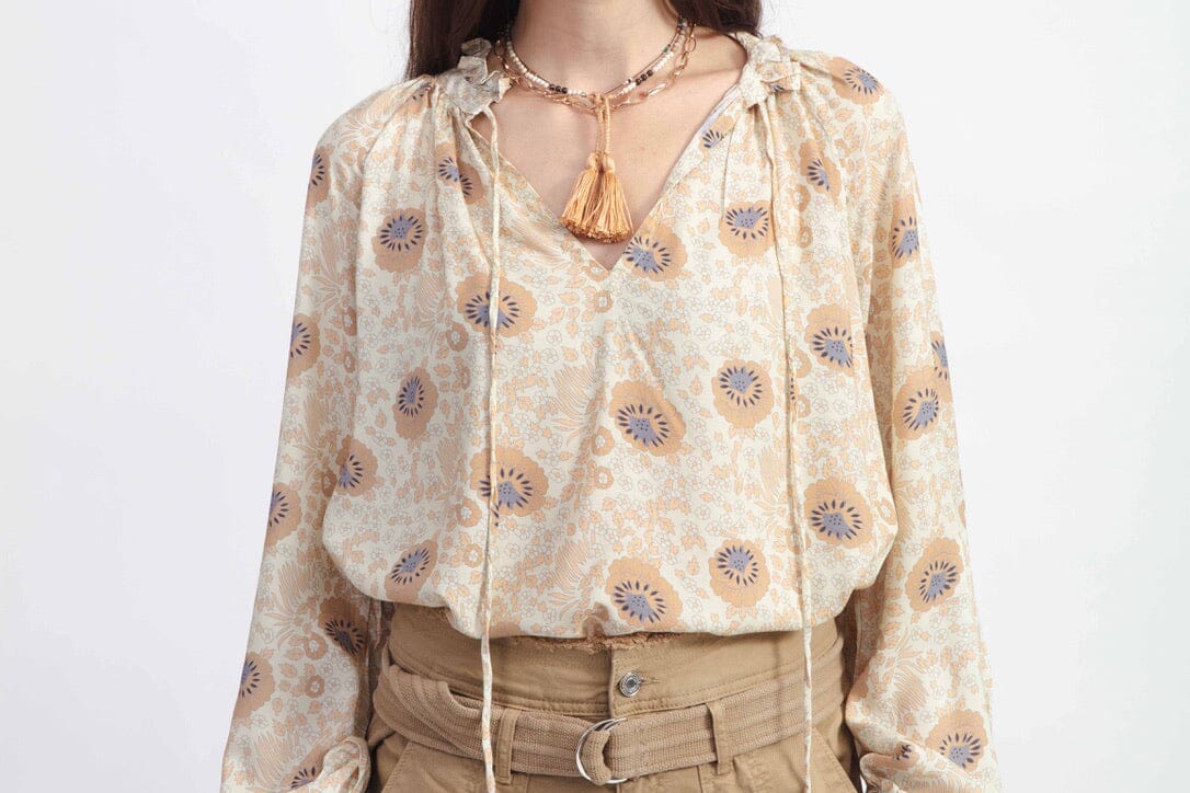 NATALIE MARTIN Seidenbluse "Penny" vintage flower