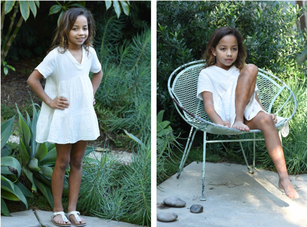 9seed - El Matador dress "Kids" white