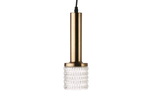 HK Living Brass / Glass Pendel Lampe