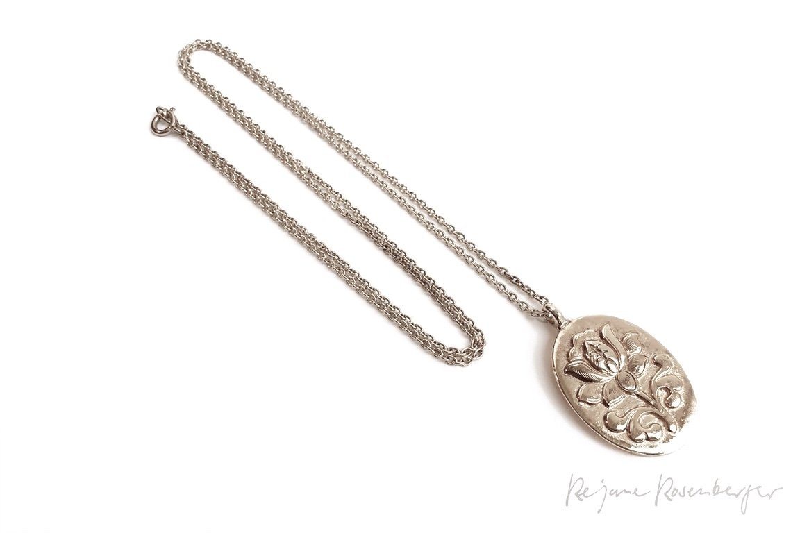 REJANE ROSENBERGER DESIGN Silberkette "Lotus" oval