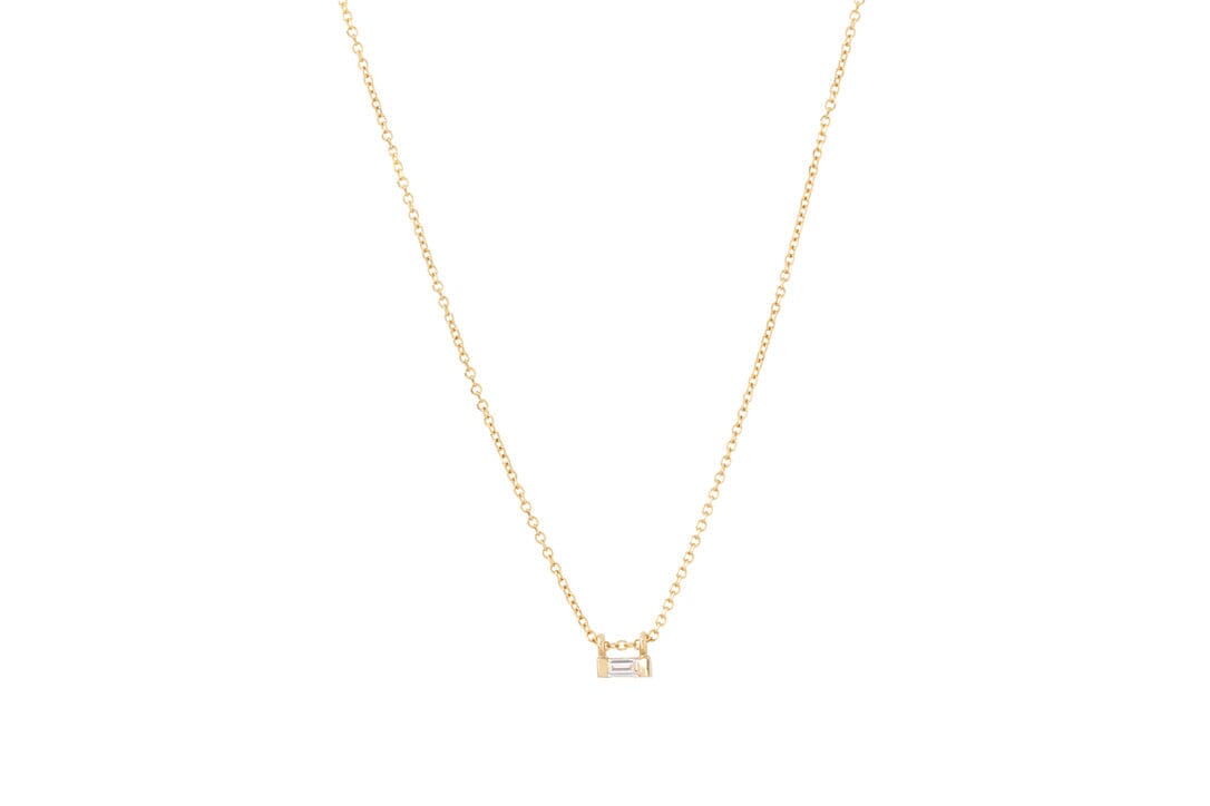 EIKOSY Halskette "EOS" mit Diamanten 0.08ct in Gelb Gold
