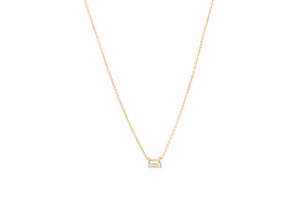 EIKOSY Halskette "EOS" mit Diamanten 0.08ct in Gelb Gold