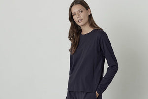 VELVET T-Shirt "Hester" shadow langarm