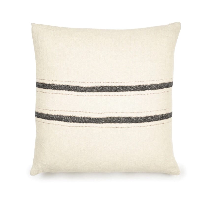 LIBECO Leinenkissen "PATAGONIA" multi stripe 63x63